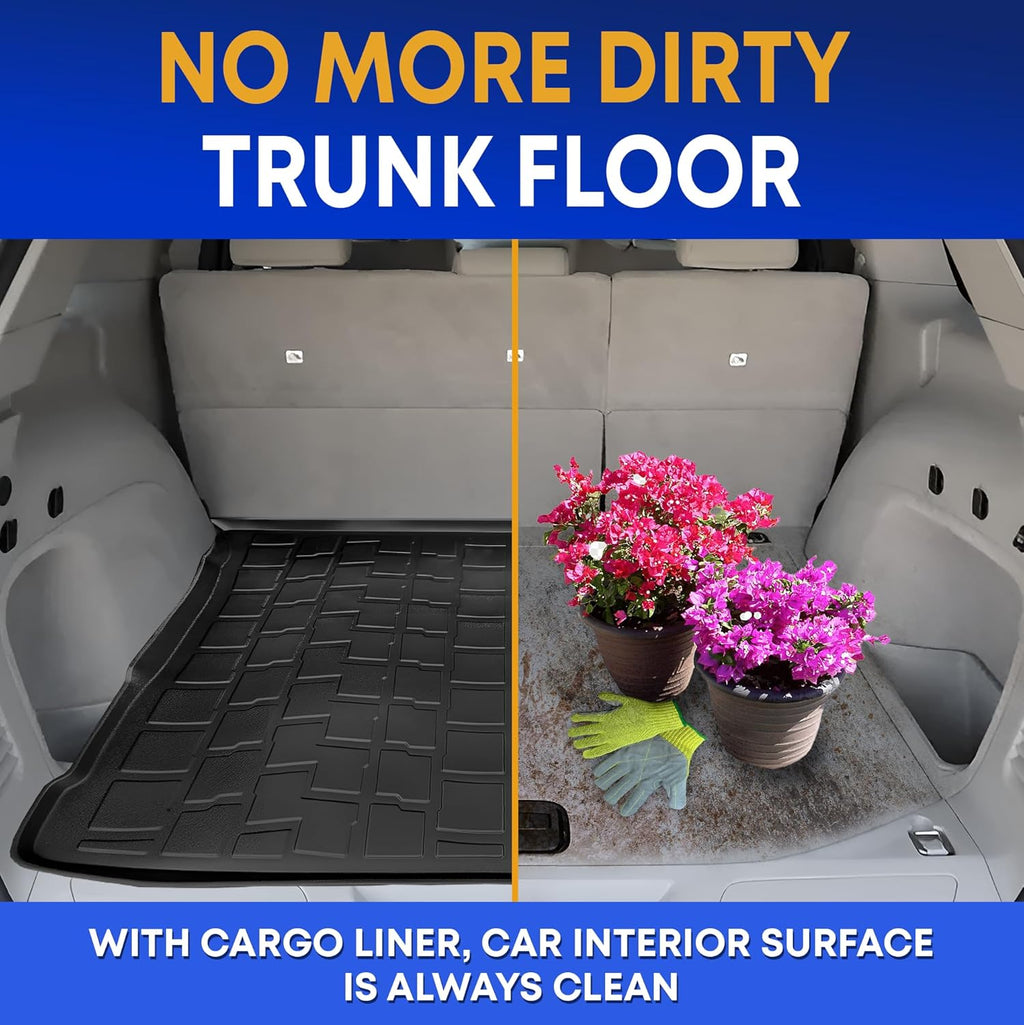 Premium Cargo Liner for Jeep Grand Cherokee 2011-2021 - 100% Protection - Custom Fit Car Trunk Mat - All-Season Black Cargo Mat - 3D Shaped Laser Measured Trunk Liners for Jeep Grand Cherokee