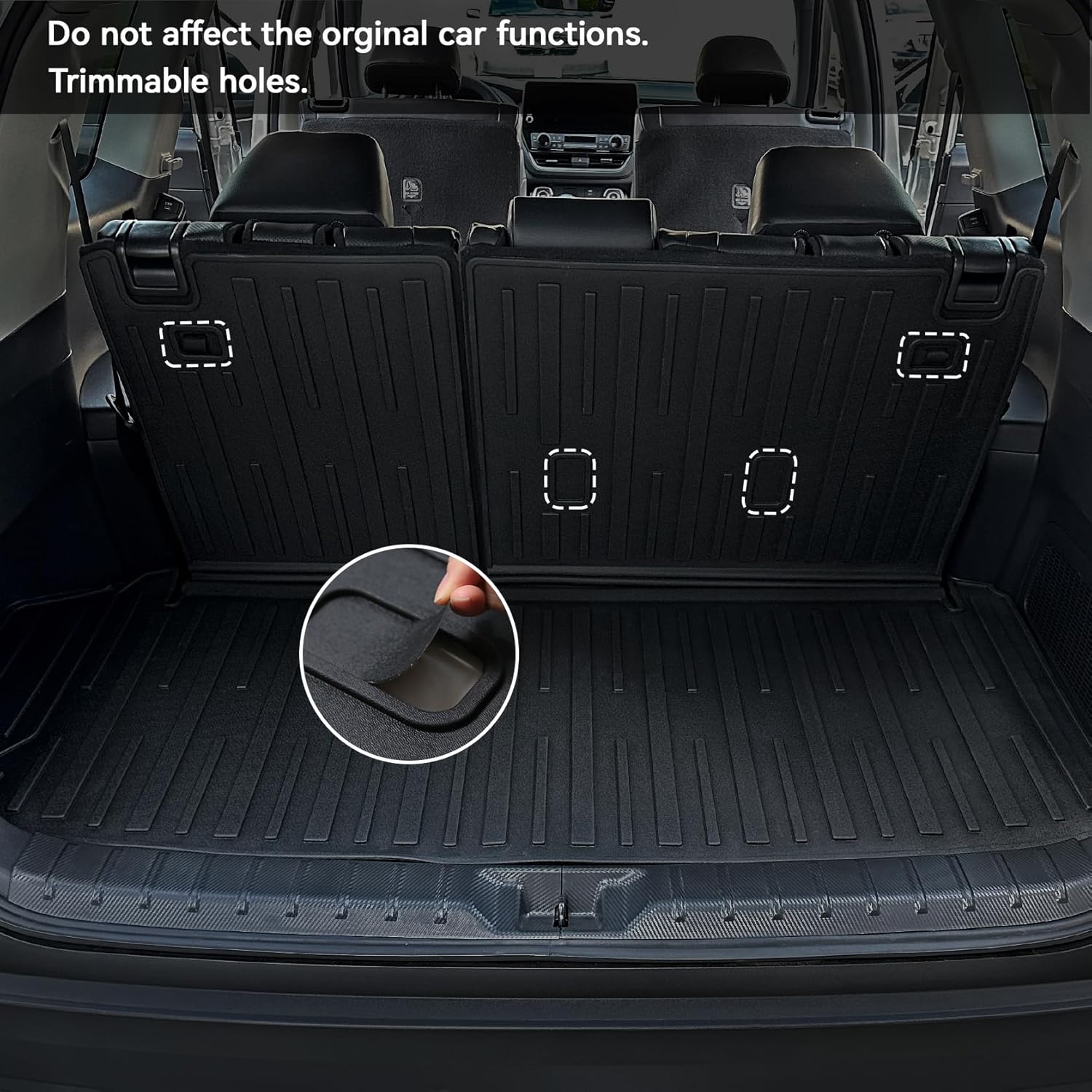 Floor Mats for Grand Highlander Accessories, Cargo Liner with Floor Mats 7 Seater for Toyota Grand Highlander Accessories 2024 2025