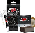 Dark Silver Rim Touch Up Paint Kit, Car Wheel Scratch Repair Kit, Wheel Touch Up Paint Pen, curb rim repair kit, curb rash repair kit, Universal Rim Alloy Wheel Paint Dark Silver (Dark Silver)