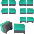 Hi-Tech Tire Dressing Applicator 12 Pack - Durable and Reusable, Contoured Tire Shine and Dressing Sponge for Your Car's Wheels