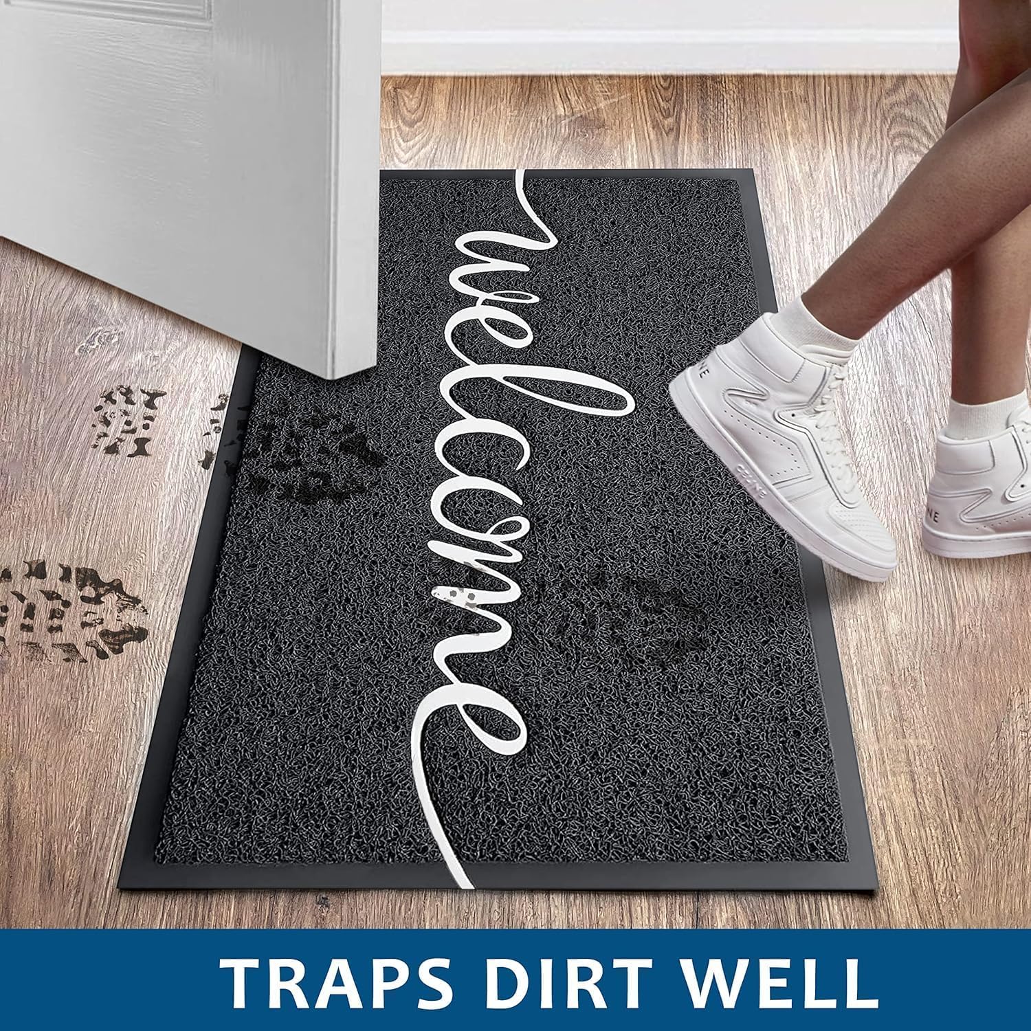 EARTHALL Funny Welcome Mats Outside/Inside 48"x32", Front Door Mat Outdoor Entrance, Indoor Outdoor Mats for Home Entrance, Funny Doormat Outside/Inside Entry, Front Porch Decor for Farmhouse