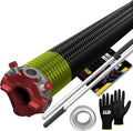 Garage Door Torsion Spring 207x2x22 Torsion Springs for Left Side of Garage Door with 1" Steel Bearing, Gloves, and Winding Bars Precision E-Coating 5-Year Warranty Minimum 30,000 Cycles (Red Cone)