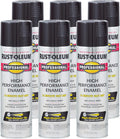 Rust-Oleum 7579838-6PK Professional High Performance Enamel Spray Paint, 15 oz, Gloss Black, 6 Pack