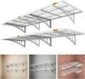 2x3ft 4Pack Wire Shelving Unit Heavy Duty Garage Storage Shelves Wall Mounted White 1120lbs Load Capacity（24-inch-by-36-inch）