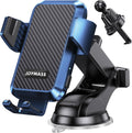 Wireless Car Charger, Phone Holders for Your Car, 15W Auto Clamping Phone Mount Car Accessories for iPhone 16 15 14 13 12 Mini Pro Max 11, Samsung Galaxy S24 Ultra S23 S22+ Note 20, etc - Blue