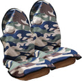 Car Seat Cover Protector Front Seats,for Gym Workout,Running,Swimming,Beach and Hiking,Waterproof Sweat Towel Bucket Seat Covers for Cars SUV Trucks (Camouflage, 2Pcs)