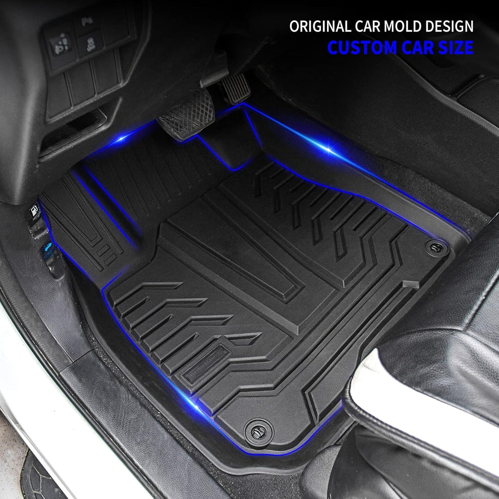 Rongtaod Floor Mats Compatible with 2017-2022 Honda CRV Cargo Liner Trunk Mat TPE All Weather Trunk Liner 2021 CR-V Accessories (Trunk Mats+Floor Mats)