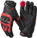 KEMIMOTO Sheepskin Leather Motorcycle Gloves for Men, Protective Motorcycle Gloves for Motocross Motorbike Dirt Bike Bicycle Racing ATV UTV