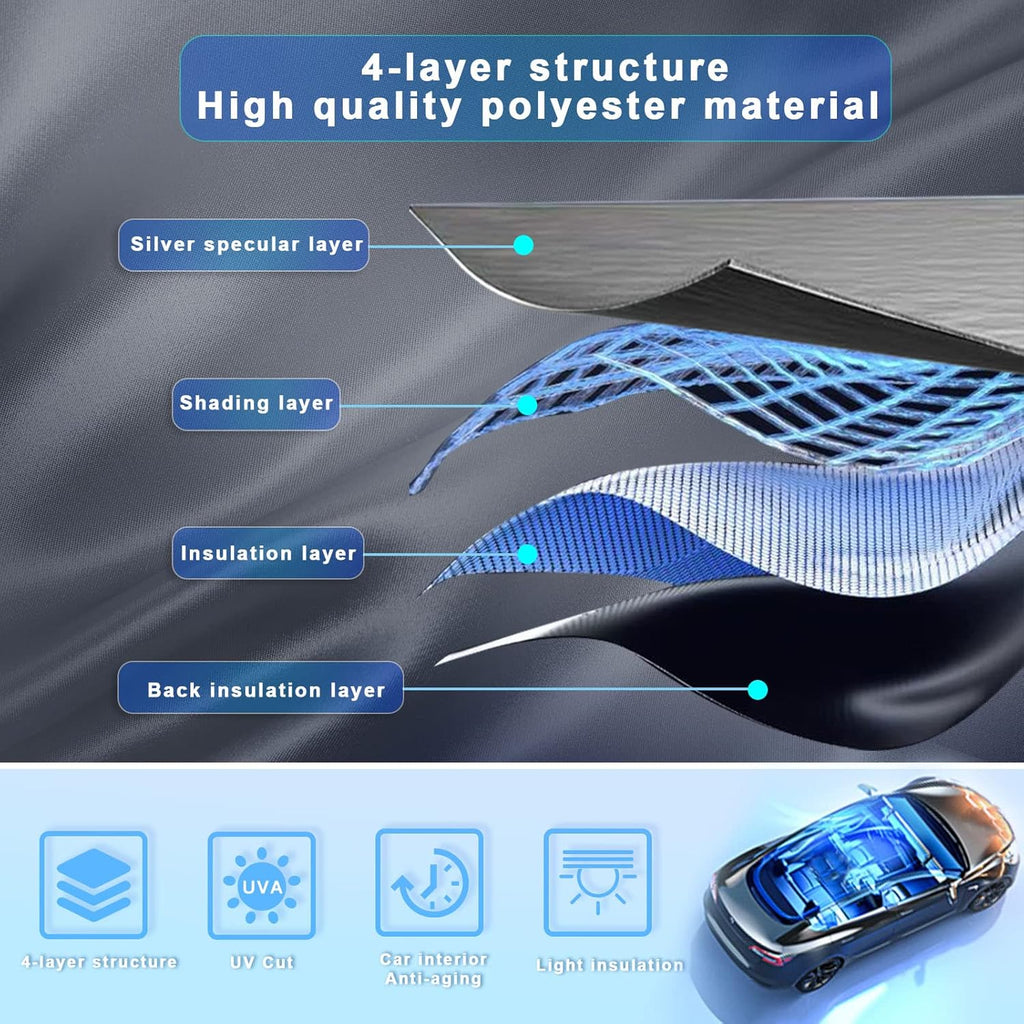 SXCY for 2023-2025 Honda HRV Windshield Sunshade 2023 2024 Honda HRV LX Sport EX-L Accessories 2024 2025 HRV Sunshade Foldable Sun Shield 2023-2025 HR-V HRV Sunshade Block UV Rays for Car Front Window
