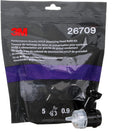 3M Performance Gravity HVLP Atomizing Head Refill Kit 26709, White, 0.9, 5 Pack, 5 Packs/Case