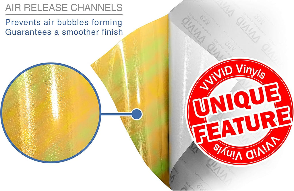 VViViD Extra-Wide Headlight Taillight Vinyl Tint Wrap 16 Inch x 48 Inch Roll (Chameleon Yellow)