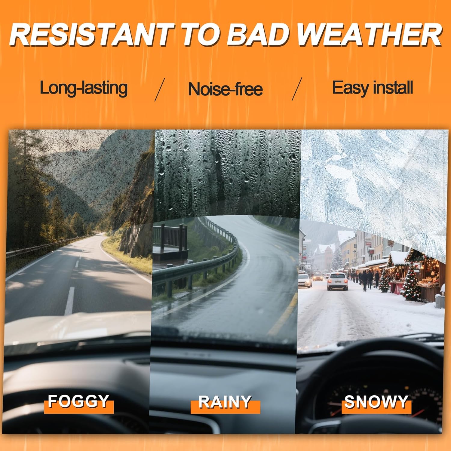HULADAED® 22''+21''+11'' Windshield Wipers Replacement for Jeep Grand Cherokee 2021-2014,Silicone Front Rear Wiper blades for MY Car-All Weather & Quiet(3 PACK)