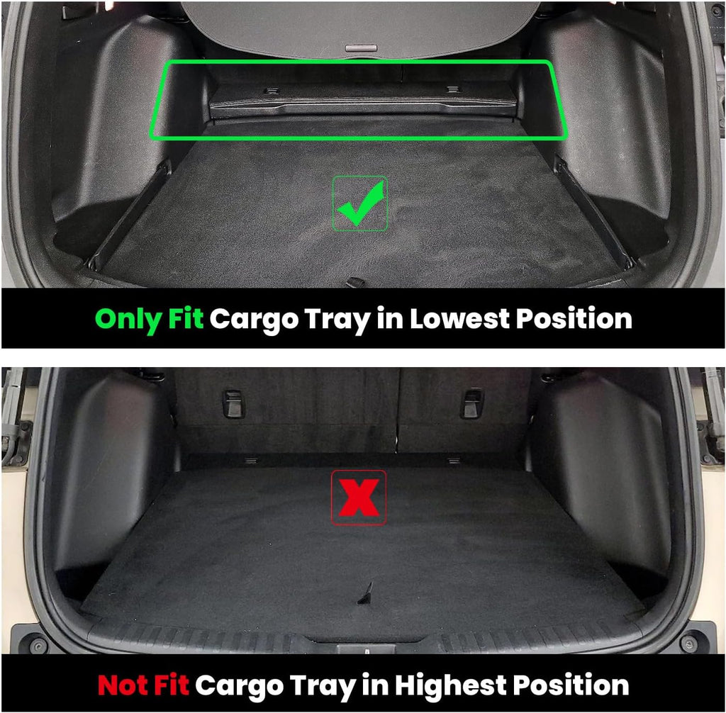 LASFIT Floor Mats & Trunk Mat for Honda CR-V 2017-2022 (NOT for Hybrid), All Weather Protection TPE Floor Liners 1st & 2nd Row & Cargo Mat in Lower Position Full Set, Black