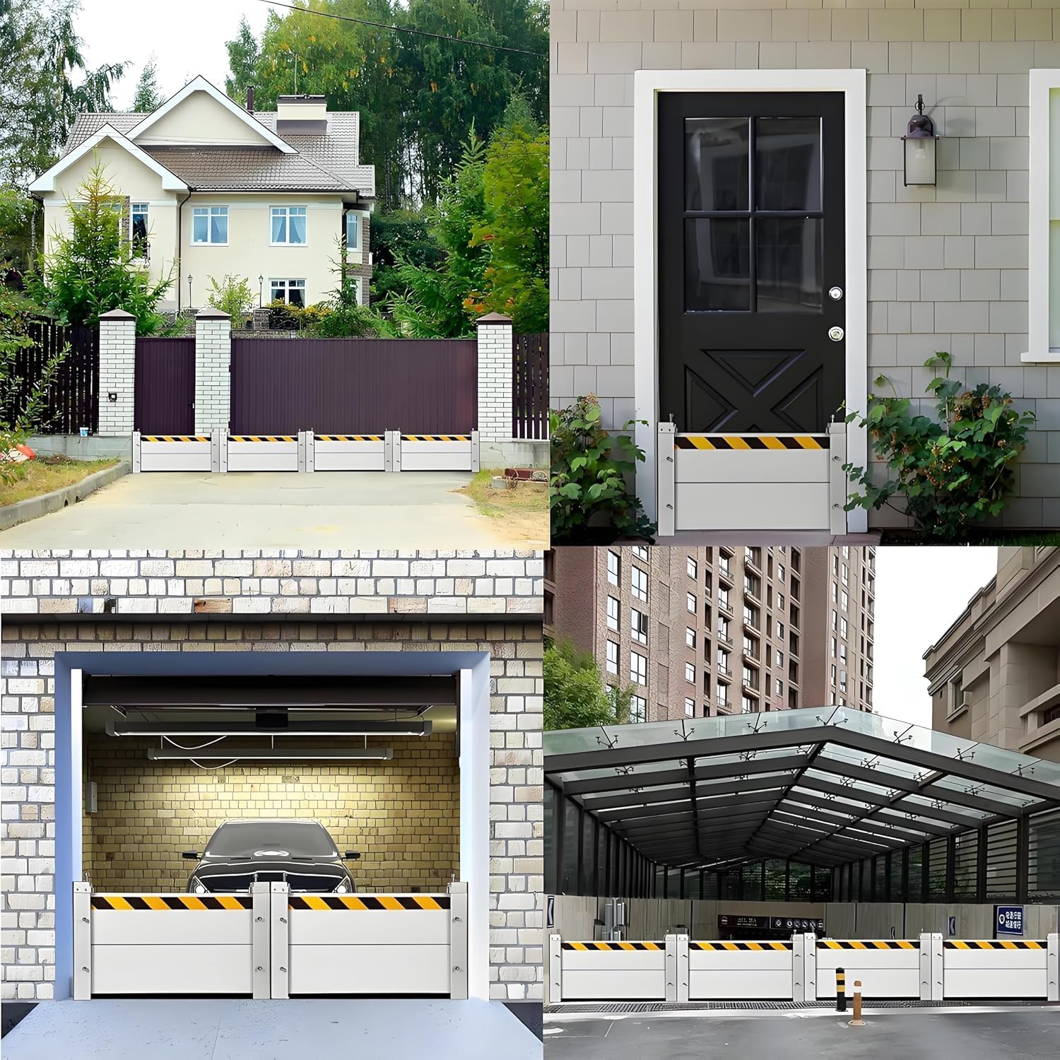 Flood Barriers for Home Exterior - Aluminum Alloy Outdoor Easy Flood Barrier Garage Doors Water Barriers for Flooding,H55 Inch/L9FT