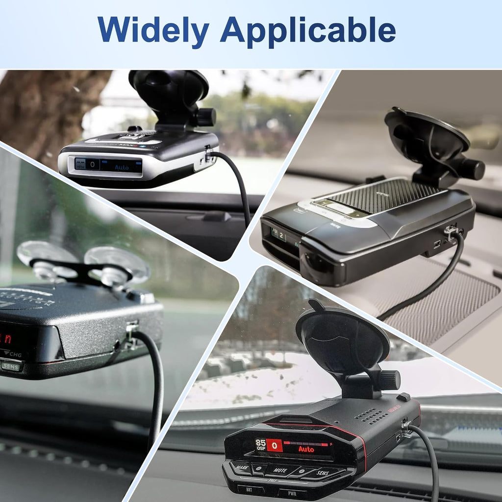 Radar Detector Cable，USB CTo RJ11 Plug Cable 5V-12V Power Cord, Compatible with Escort Radenso XP Beltronics Cobra Whistler 9.8FT, Suitable for 12V Radar detectors