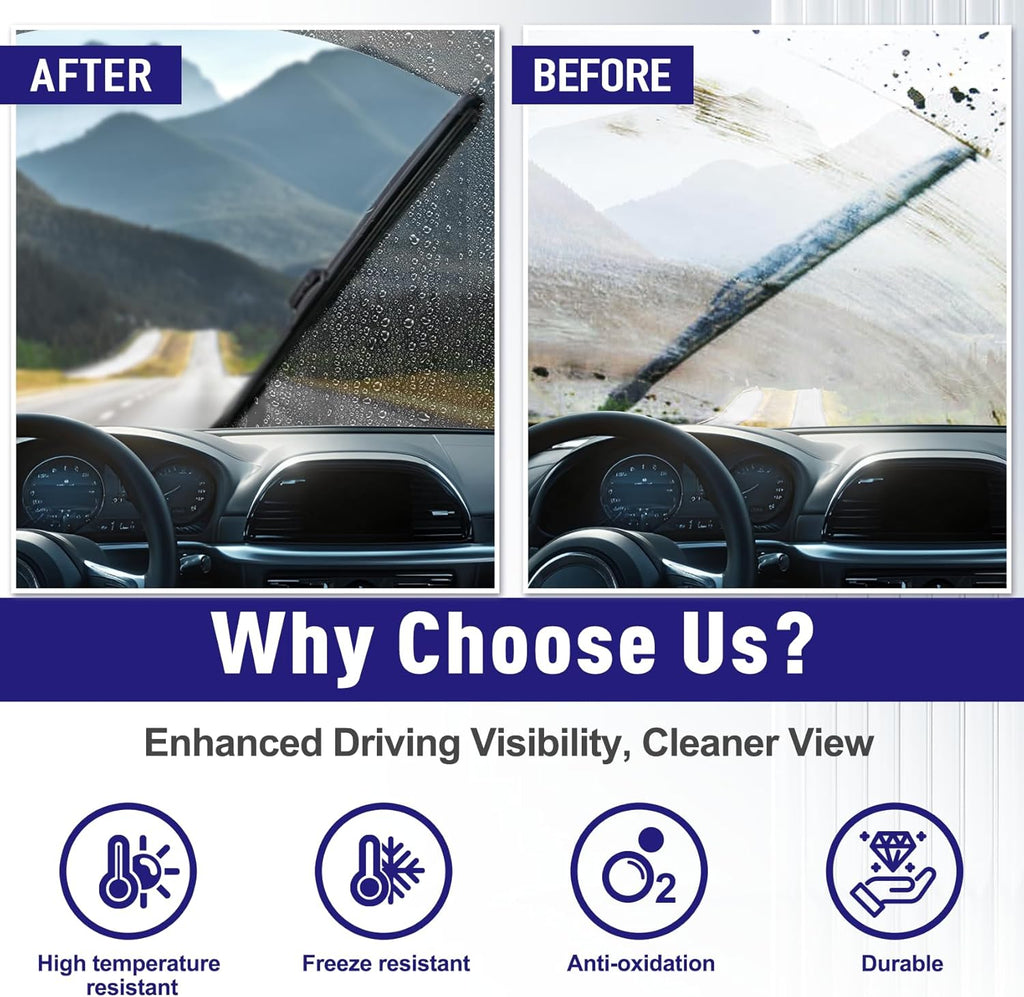 AJK Wiper Blades for Acura RDX 2007 2008 2009 2010 2011 2012 2013 2014 2015 2016 2017 2018, 2 Piece All Weather OEM Quality Automotive Replacement Windshield Wiper Blades for My Car