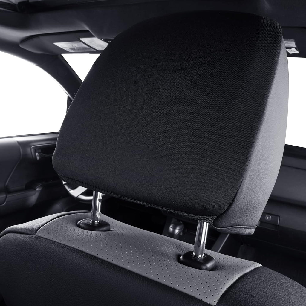 LUCKYMAN CLUB 2 Front Tacoma Seat Covers Custom Fit 2016-2023 Tacoma Crew Cab and Extended Cab (Gray 2 pcs)
