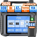 XTOOL D8W Wireless Bidirectional Scan Tool, 2025 OBD2 Scanner with Topology, FCA AutoAuth, 3-Year Updates, ECU Coding, PMI, 42+ Resets, Full Diagnostic Scanner for Car, Crankshaft Relearn, CAN FD/DoIP
