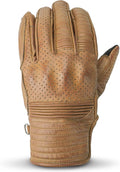 Leather Motorcycle Gloves with Adjustable Fitting Bike Riding Gloves for Riders