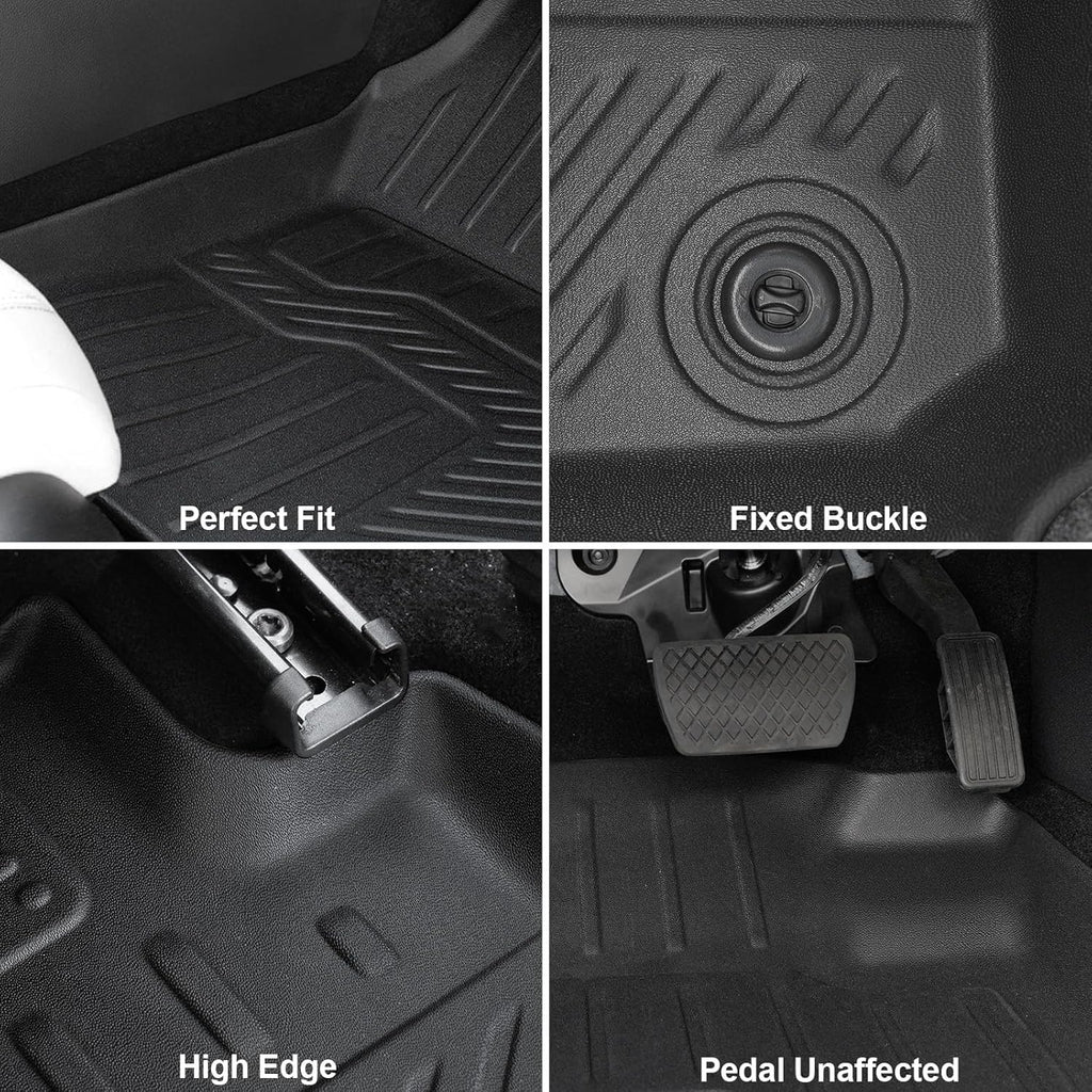 Floor Mats Set for Honda HR-V 2026 2025 2024 2023(Hybrid & Gasoline), Full Coverage All Weather Floor Mats Cargo Mat with Backrest Protectors & Door Sill Guards for Honda HRV Accessories