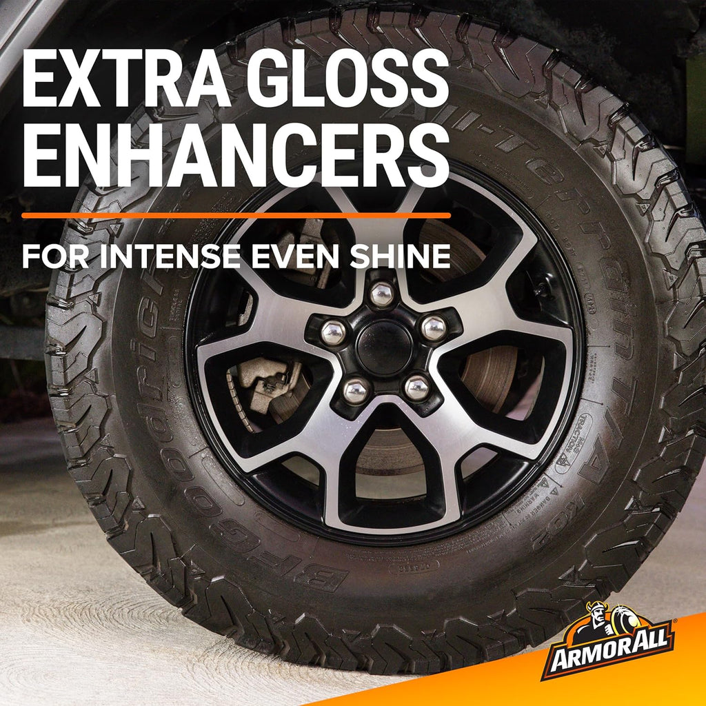 Armor All Car Tire Shine, One-Step Tire Shine Spray for Precise, Even Shine and Minimal Overspray - 2 Count