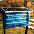 Powerful Super Large Solar Bug Zapper Outdoor for 8000 sq.ft, Poartable Rechargeable Mosquito Zapper with High Powered, Cordless Solar Fly Zapper for Patio Garden Backyard RV Camping Pond Pest Control
