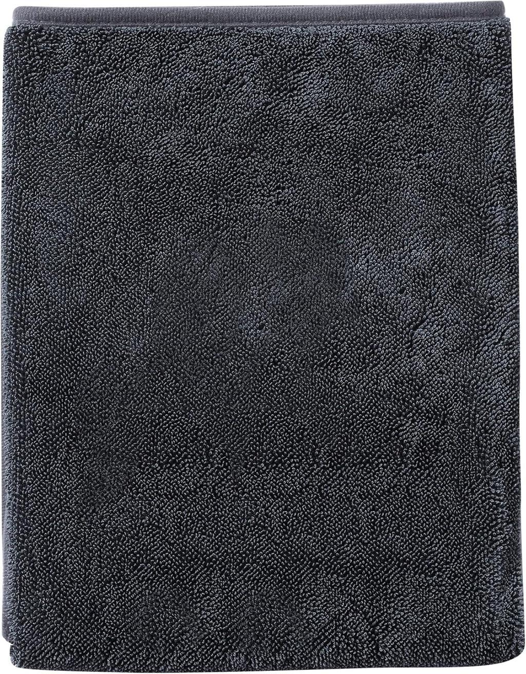 JOYMOOP Car Dry Towel, Quick Drying, Medium Size, Microfiber Cleaning Cloth, Dark Grey, 35.4 x 23.6 Inches, 1 Pack for Boates, RVs, SUVs, Trucks, Cars