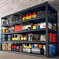 REIBII 60" W Garage Shelving 3000LBS Garage Shelving Heavy Duty Storage Shelves, 5 Tier Metal Shelves, Adjustable Industrial Shelf for Warehouse, Basement, Pantry, 60" W x 24" D x 72" H