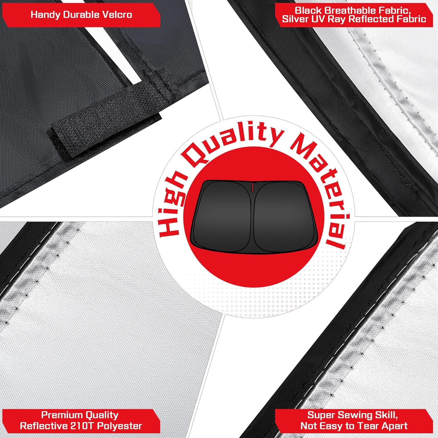ARISMOTOR Windshield Sun Shade for H-yundai Sonata 2020-2026/Kia K5 2021-2026, Custom Fit Foldable Front Window Sunshade Sun Visor Protector, Block UV Rays Keep Your Car Cooler