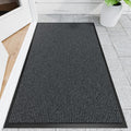 Front Door Mat, 3' x 5' Heavy Duty Indoor Outdoor Welcome Mat for Entryway, Commercial Floor Entrance, Low Profile, Non-Slip, Durable Rubber Backing for Entry, Patio, Home