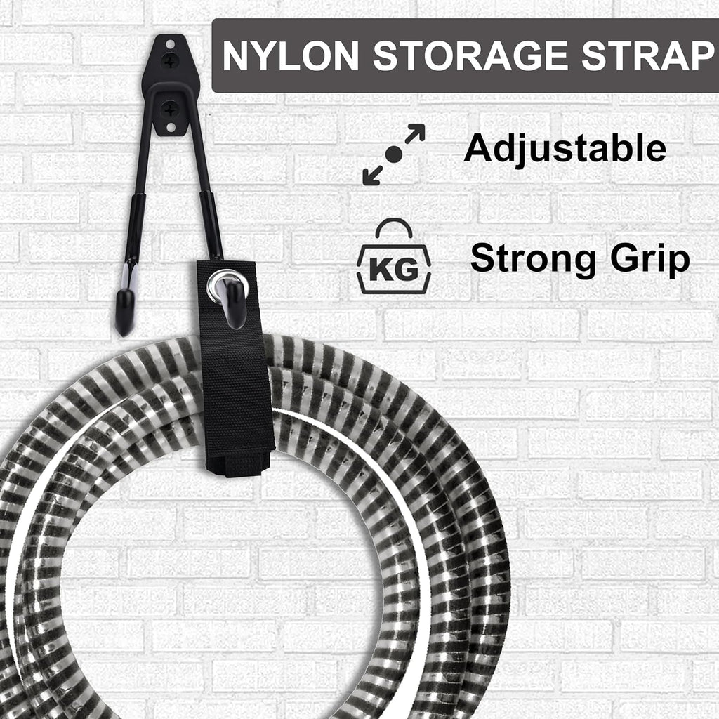 QUELIEN Large Garage Hooks, Heavy-Duty 7.5 in Cord Organizer for Garage Organization, Storage, and Hose Holder – Space-Saving and Durable Design for Home, Garage, and Workshop Use