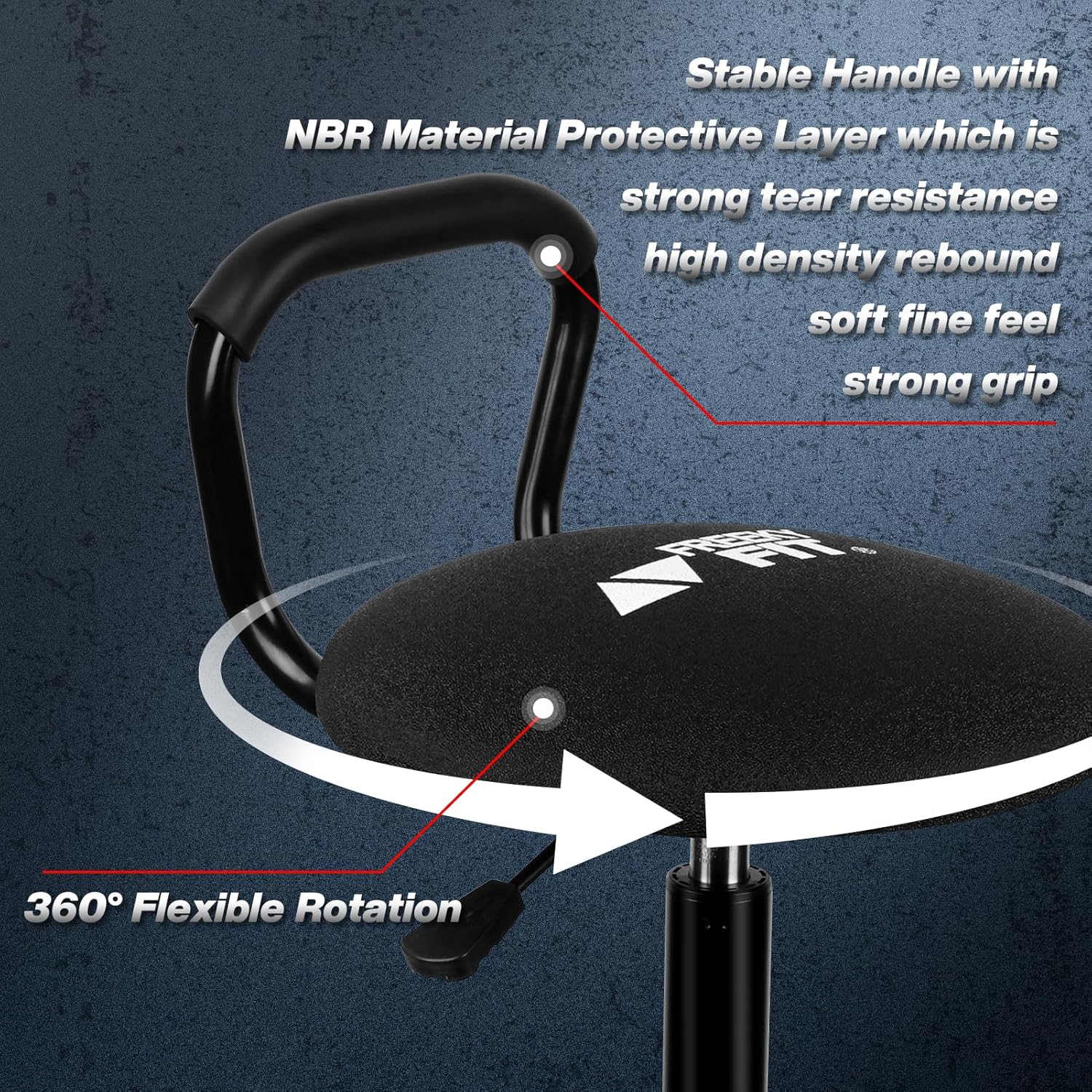 Garage Stool, Adjustable Height Swivel Work Mechanic Shop Stool with Backrest, Pneumatic Shop Chair for Home, Workshop, 300 LBS Capacity, 360° Rotation, Heavy Duty, Black