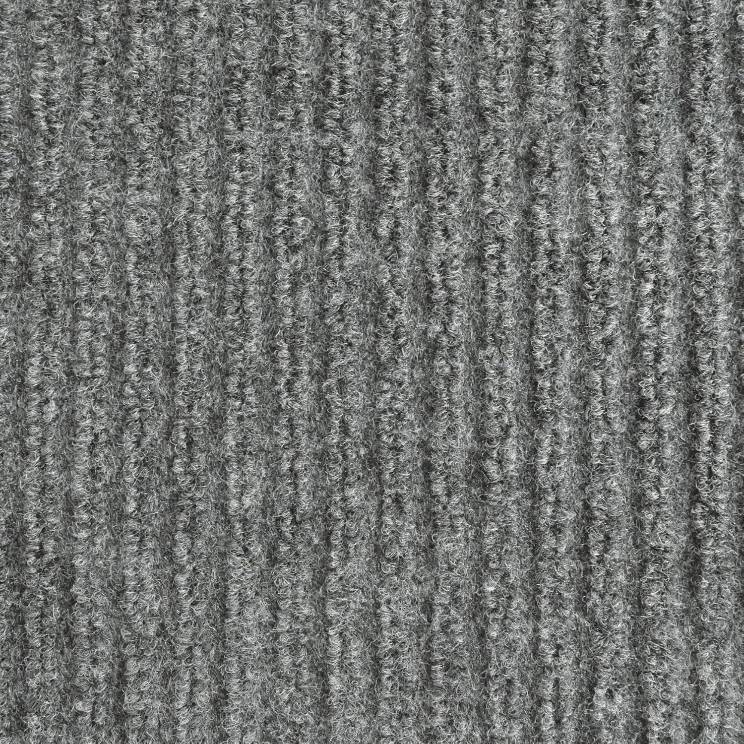 iCustomRug Spartan Weather Warrior Duty Indoor/Outdoor Utility Ribbed in 3ft,4ft,6ft Widths 70 Custom Sizes with Natural Non-Slip Rubber Backing 4'X6' in Grey