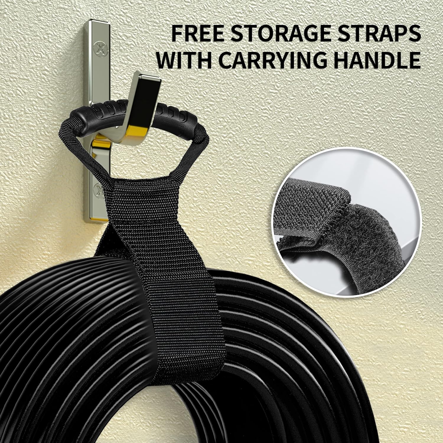 HUANCHAIN 16/3 Gauge 200 ft Extension Cord Outdoor Waterproof with Lighted end, Flexible Cold-Resistant 3 Prong Long Black Extension Cord Outside, 10A 1250W 16AWG SJTW, ETL