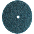 CS Unitec 80652 FIX Fleece (Nonwoven) Disc for The FIX Hook and Loop System, 6" Diameter, Fine (Blue) (Pack of 10)