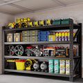 77" W Storage Shelves 9000lbs Garage Metal Shelving Heavy Duty Garage Shelves Adjustable Storage Shelves for Industrial, Factory,(77" W X 24" D X 70" H)