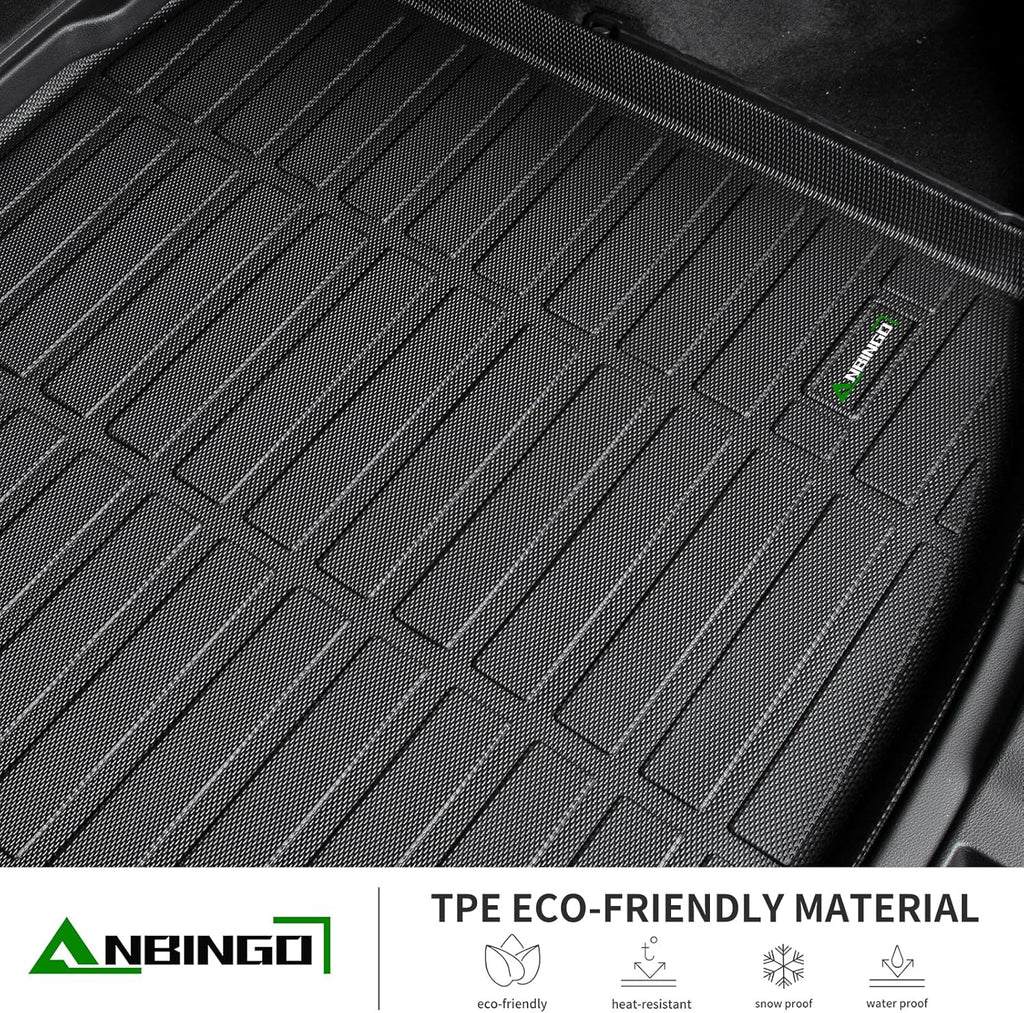 ANBINGO®-Floor Mats & Cargo Mat for 2021-2025 2026 Buick Envision, TPE All Weather Protection Custom Fit 1st & 2nd Row & Envision Cargo Mat Rubber Floor Liners for Envision Accessories, Black