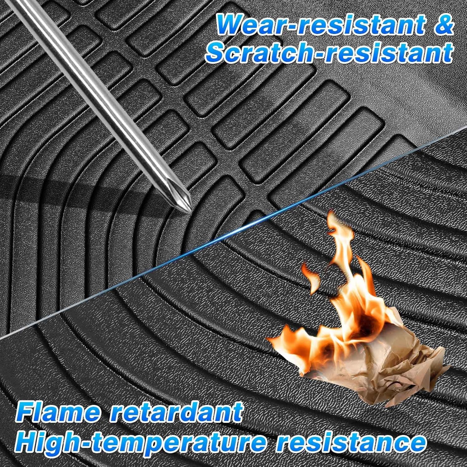 Cartist Custom Fit for Floor Mats 2015-2022 Chevy Colorado Crew Cab/GMC Canyon Crew Cab TPO Odorless High Edge Floor Liners 1nd&2nd Row Carpet Protectotion