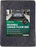 Oil Spill Mat - 72" x 60" Absorbent Oil Garage Floor Mat for Under Car - Protect Driveway from Drips, Spills, Stains, Reusable & Durable Garage Floor Protection Mat with Waterproof Backing