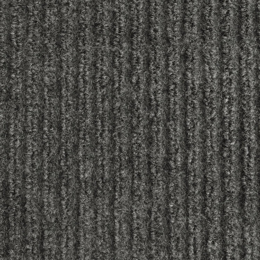 iCustomRug Spartan Weather Warrior Duty Indoor/Outdoor Utility Ribbed in 3ft,4ft,6ft Widths 70 Custom Sizes with Natural Non-Slip Rubber Backing 4'X26' in Charcoal