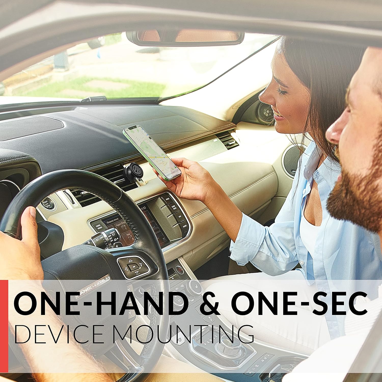 New 2025 Magnetic Cell Phone Holder for Car Vent【 All-Metal 】- for Any Smartphone (iPhone, Android, GPS) | Stylish All-Metal One-Hand & One-Sec Phone Mount for Car, +100 to Safeness & Comfort