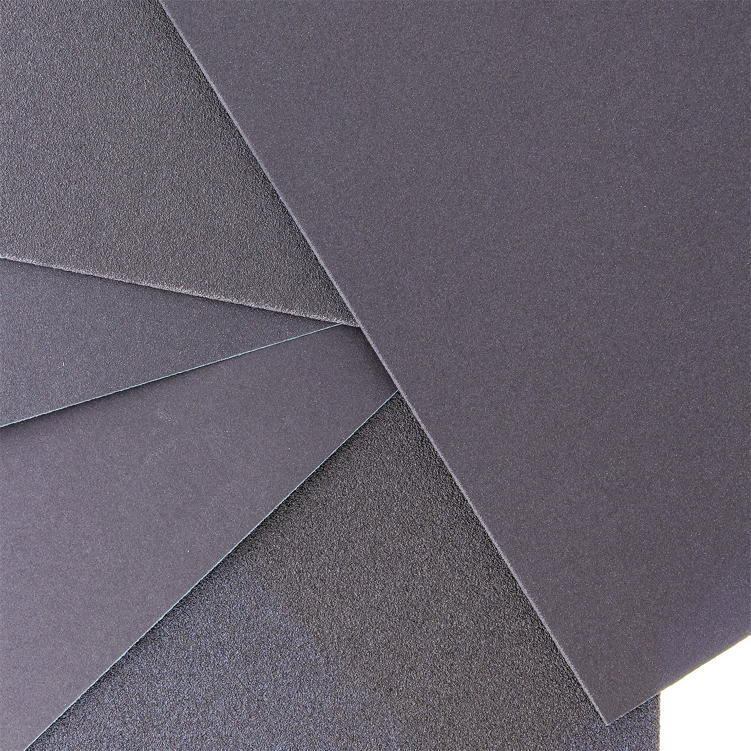 Dura-Gold Premium 5-1/2" x 9" Wet or Dry Sandpaper Sheets - 150, 220, 320, 400, 600 Grit Variety (5 Each, 25 Total) - Sanding Automotive, Woodworking Furniture, Metal Finishing, Hand Sand Block Sander