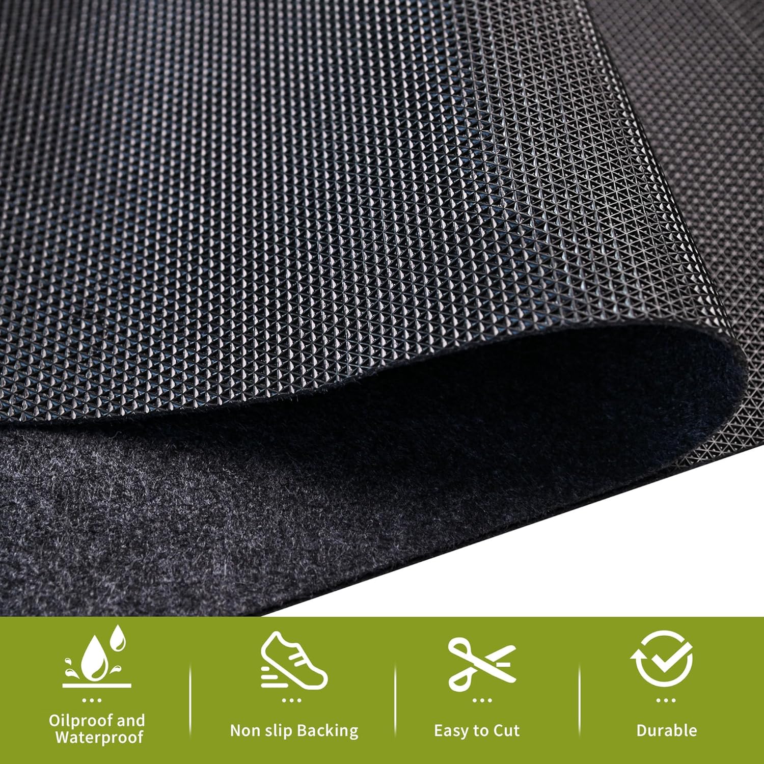 Oil Spill Mat - 72" x 60" Absorbent Oil Garage Floor Mat for Under Car - Protect Driveway from Drips, Spills, Stains, Reusable & Durable Garage Floor Protection Mat with Waterproof Backing