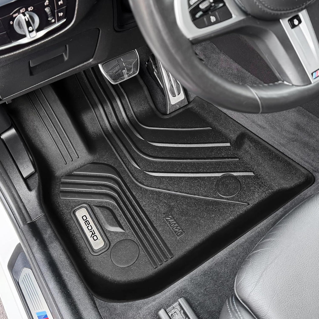 OEDRO Floor Mats & Cargo Mat Fit for 2025 Toyota Camry (Include Hybrid/LE/SE/XLE/XSE), TPE All Weather Custom Fit 2025 Camry Floor Liners 1st & 2nd Row Car Mats Accessories, Black
