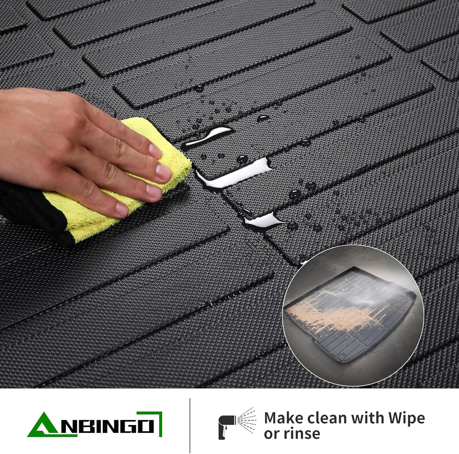ANBINGO®Floor Mats Fit for Cadillac XT4 2019-2025 & Seatback & Cargo Liners All Weather Rugs for Cadillac XT4 TPE Car Mats for Cadillac XT4 Rubber Trunk Carpet for Cadillac XT4 Automotive Accessories