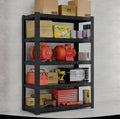5 Tier Garage Shelves - 72"H x 39.4"W x 18"D, 3000 lbs Heavy Duty, Matte Black, Adjustable Metal Shelving for Industrial Garage Storage