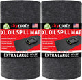 Drymate XL Oil Spill Mat (36" x 59") (2-Pack), Premium Absorbent Oil Pad, Reusable, Washable, Durable, Waterproof Backing Contains Liquids, Protects Garage Floor Surface (USA Made)