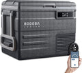 BODEGACOOLER 12 Volt Car Refrigerator,58QT(55L) Car Fridge with Wheels,RV Portable Freezer Single Zone,with APP Control,-4℉-68℉ Car Cooler,12/24V DC & 100-240V AC,for Travel,Camping,Outdoor,Vehicles