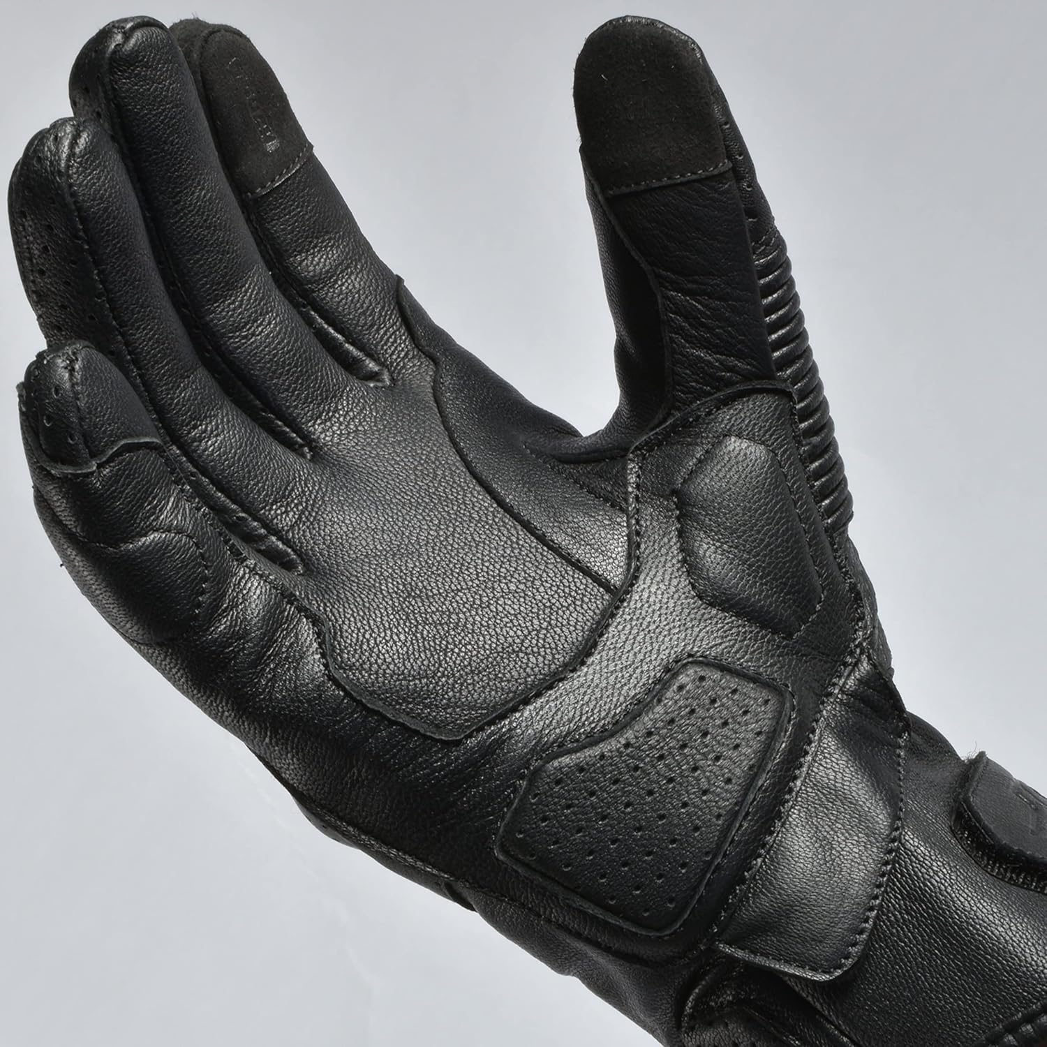 J.A.G. Motorcycle Gloves - Premium Leather Perforated Motorcycle Gloves for Men with Knuckle Protection | Touchscreen Motorbike Riding Gloves