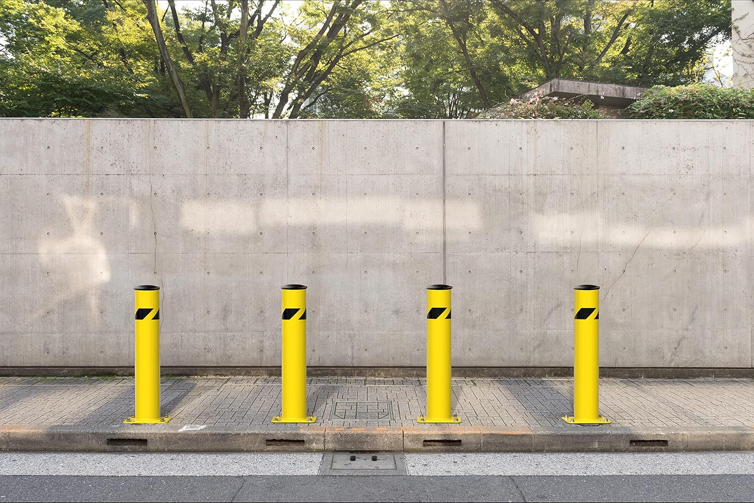 Crowd Control Warehouse Trafford Industrial Steel Bollards